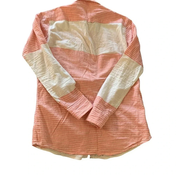 US Polo Assn. men's peach and cream premium cotton long sleeve button up - Picture 4 of 4